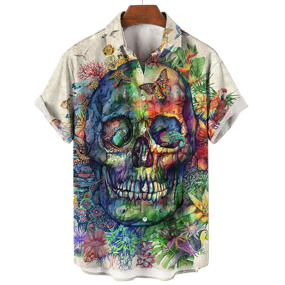 Aloha Skull T-Shirt - Image 2