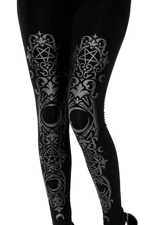Baroque Crescent Leggings - Image 4