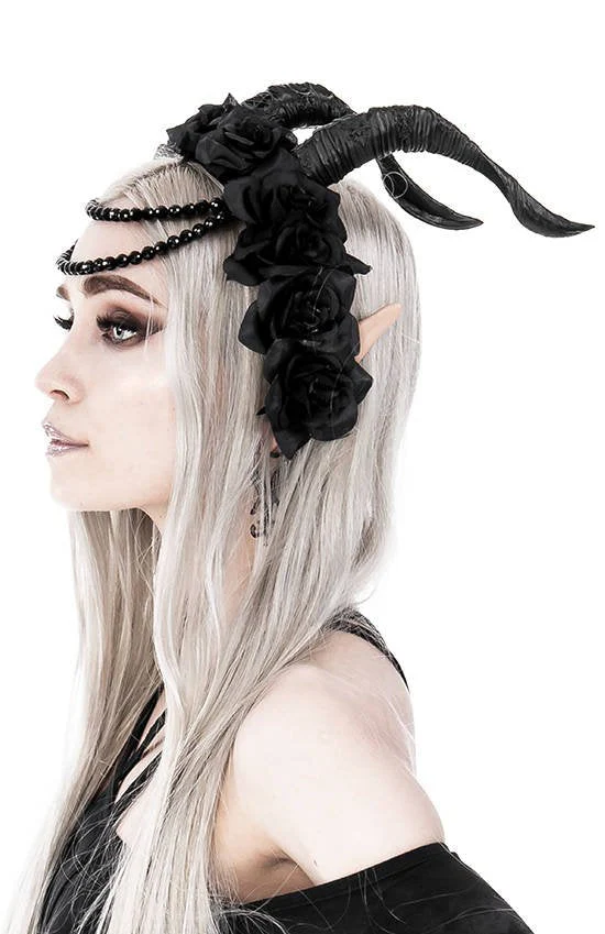 Beaded Tiefling Rose Crown - Image 10