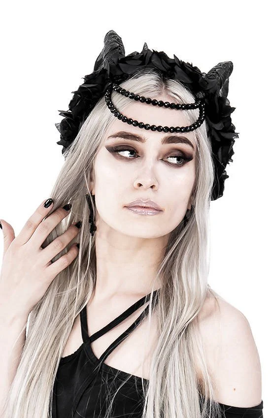 Beaded Tiefling Rose Crown - Image 12