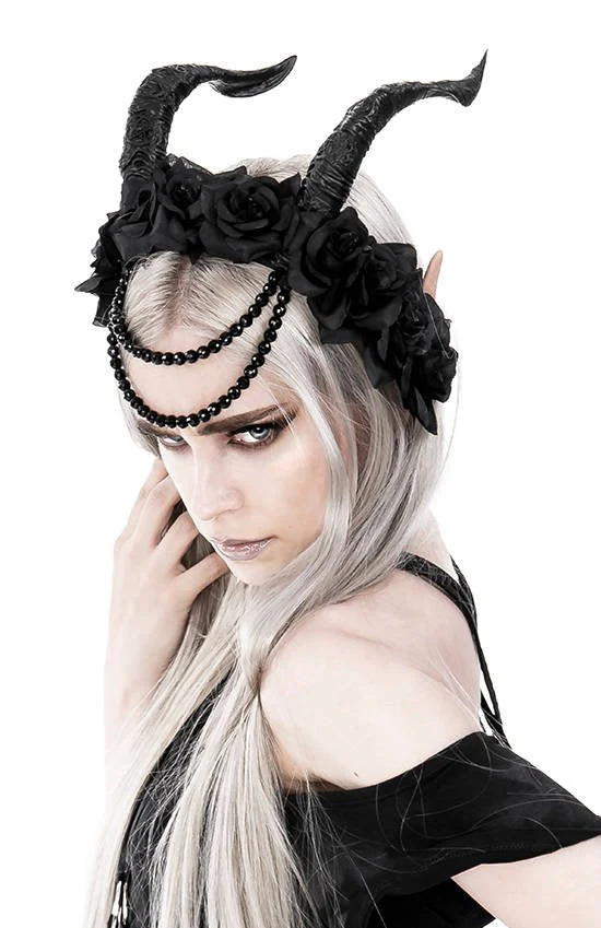 Beaded Tiefling Rose Crown - Image 14