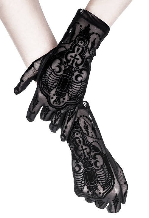Bejewelled Bat Gloves - Image 3