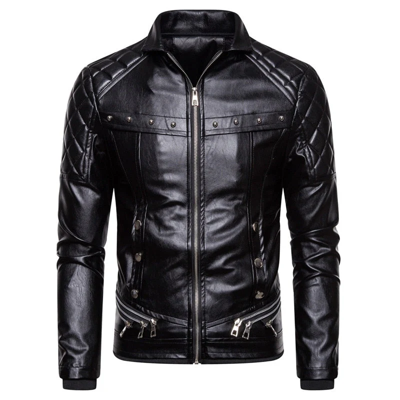 Biker Leather Jacket - Image 3