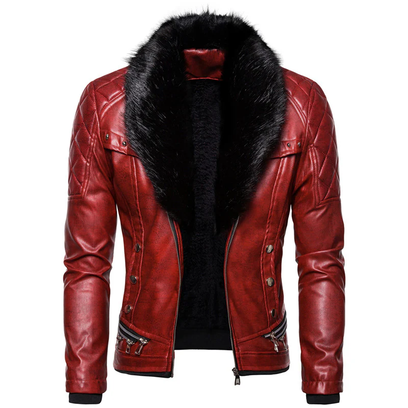 Biker Leather Jacket - Image 5
