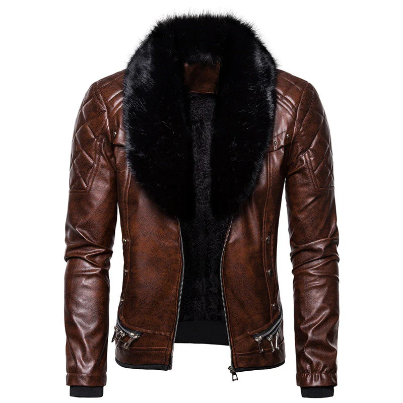 Biker Leather Jacket - Image 4