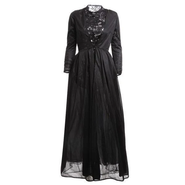 Black Gothic Lace Dress - Image 2