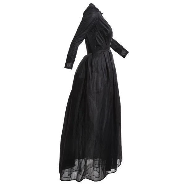 Black Gothic Lace Dress - Image 3