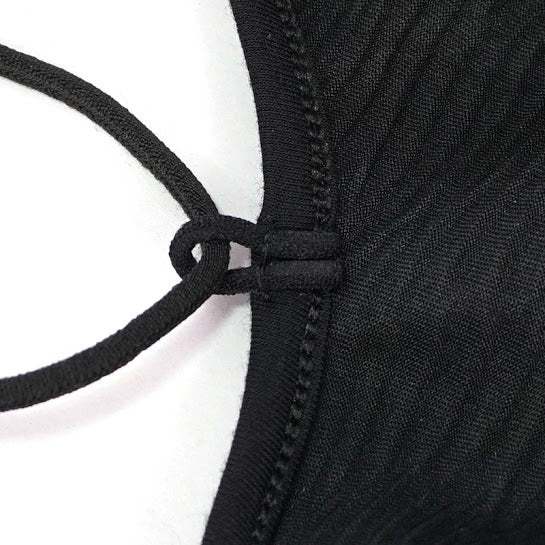 Black Liquid Patent Swimsuit - Image 11
