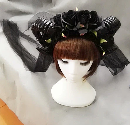 Black Rose Ram Horns - Image 4