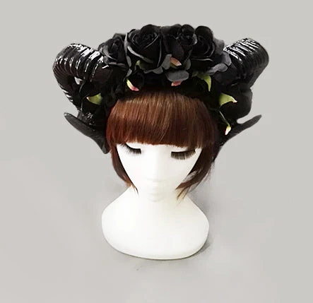 Black Rose Ram Horns - Image 5