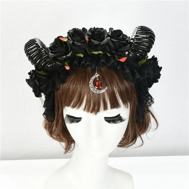 Black Rose Ram Horns - Image 6