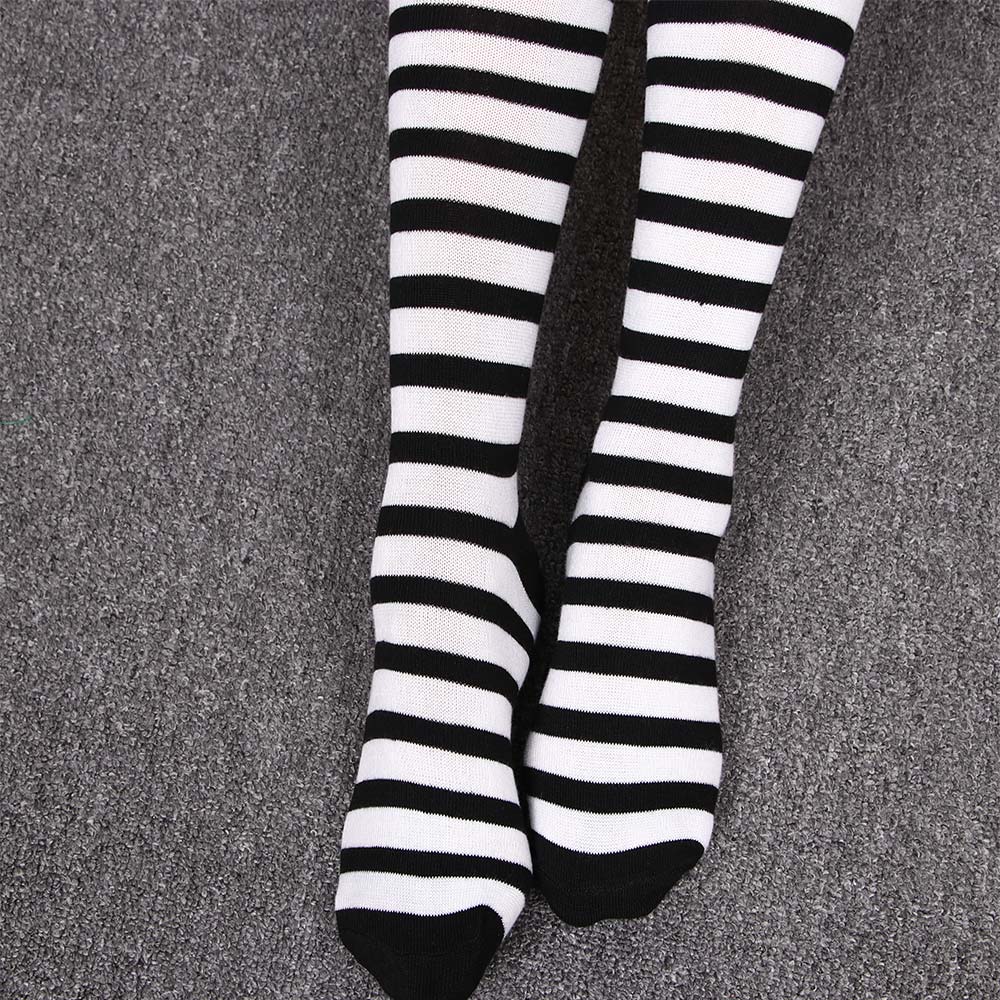 Black & White Striped Socks - Image 2