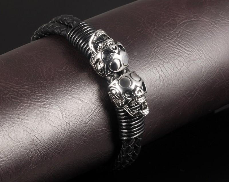 Braided Skull Bracelet - Image 3