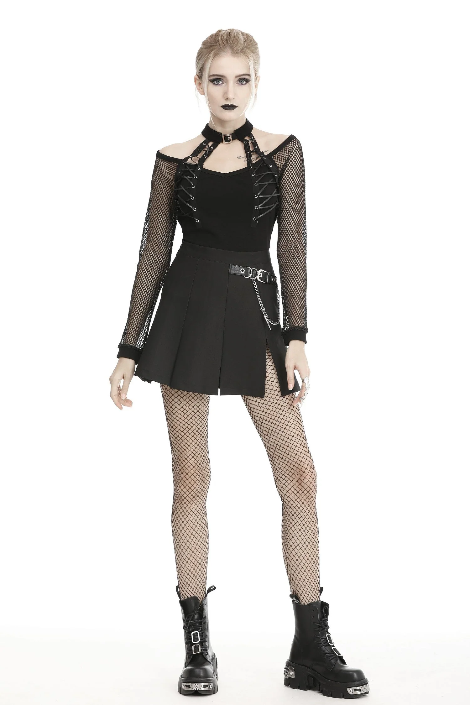 Buckled Chain Mini Skirt - Image 10