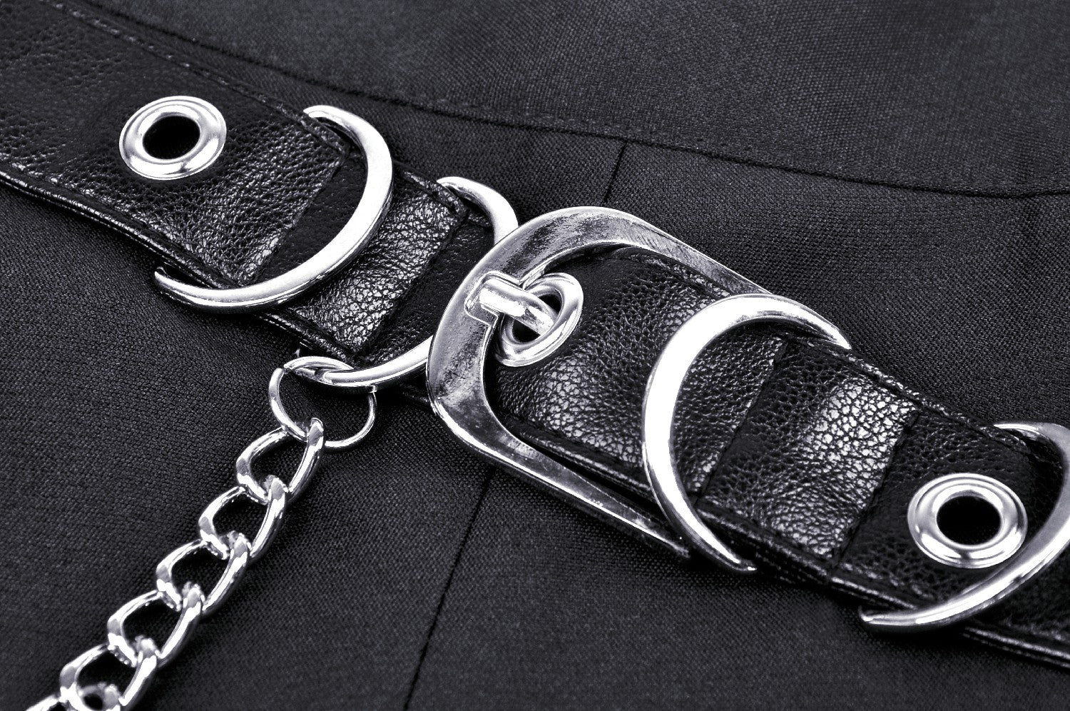 Buckled Chain Mini Skirt - Image 13