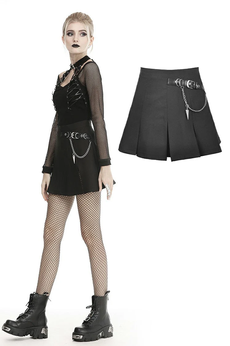 Buckled Chain Mini Skirt - Image 3
