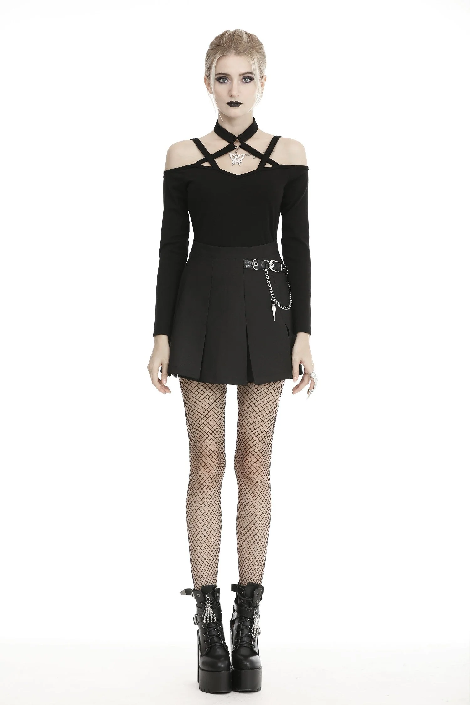 Buckled Chain Mini Skirt - Image 4