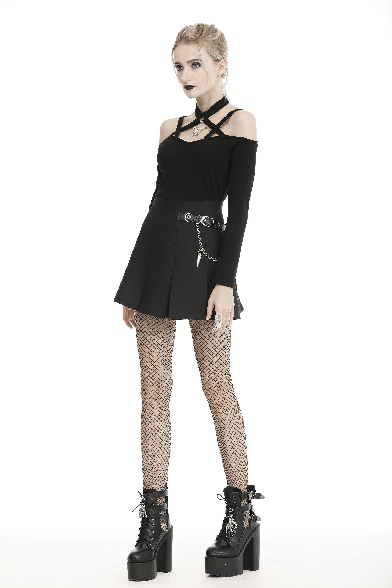 Buckled Chain Mini Skirt - Image 7