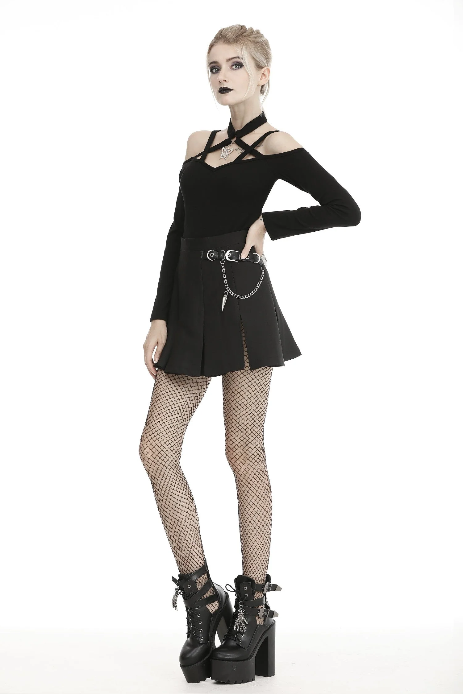 Buckled Chain Mini Skirt - Image 8