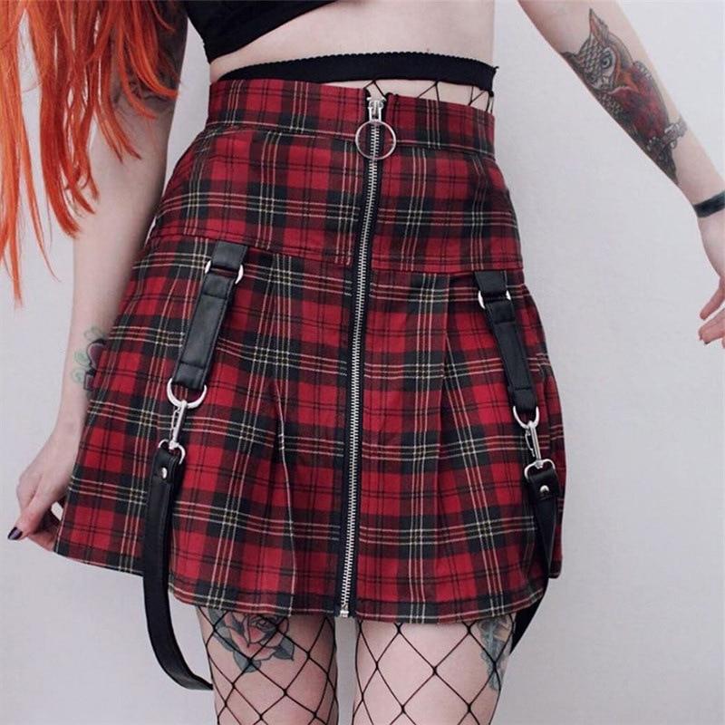 Casual Plaid Skirt - Image 2