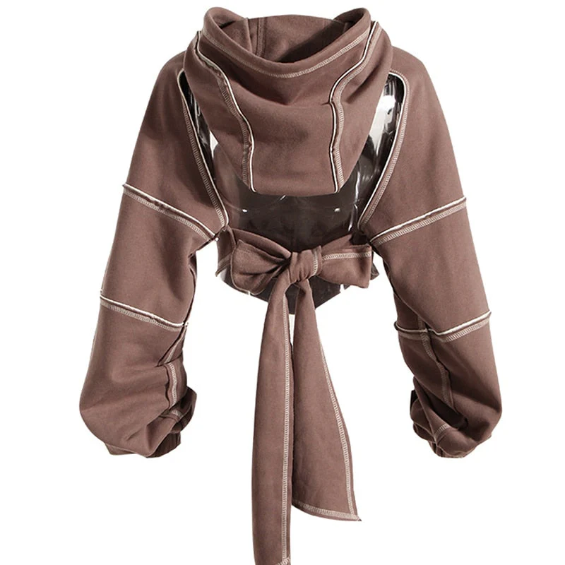 Cropped Pullover Hoodie - Image 3