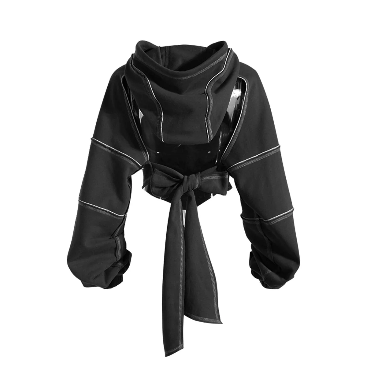 Cropped Pullover Hoodie - Image 4