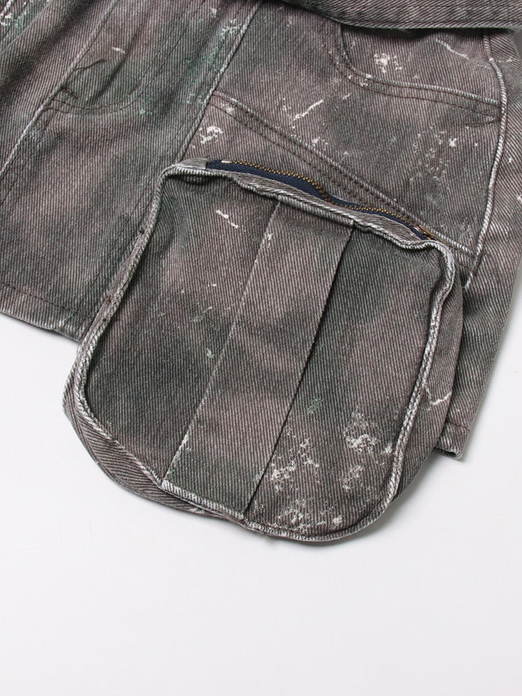 Denim Camouflage Skirt - Image 5