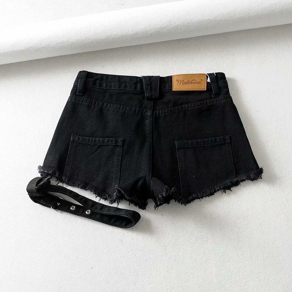 Denim Gothic Shorts - Image 2