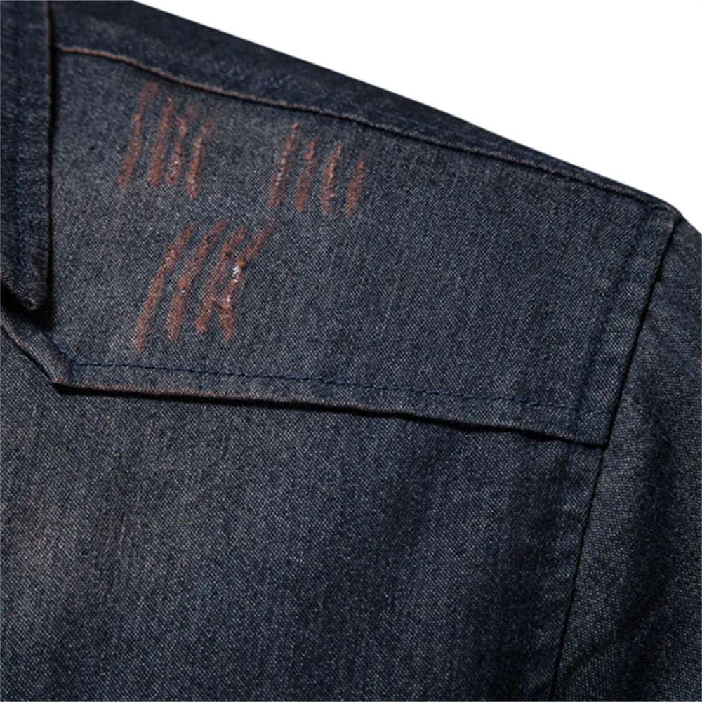 Denim Long Sleeve Shirt - Image 4