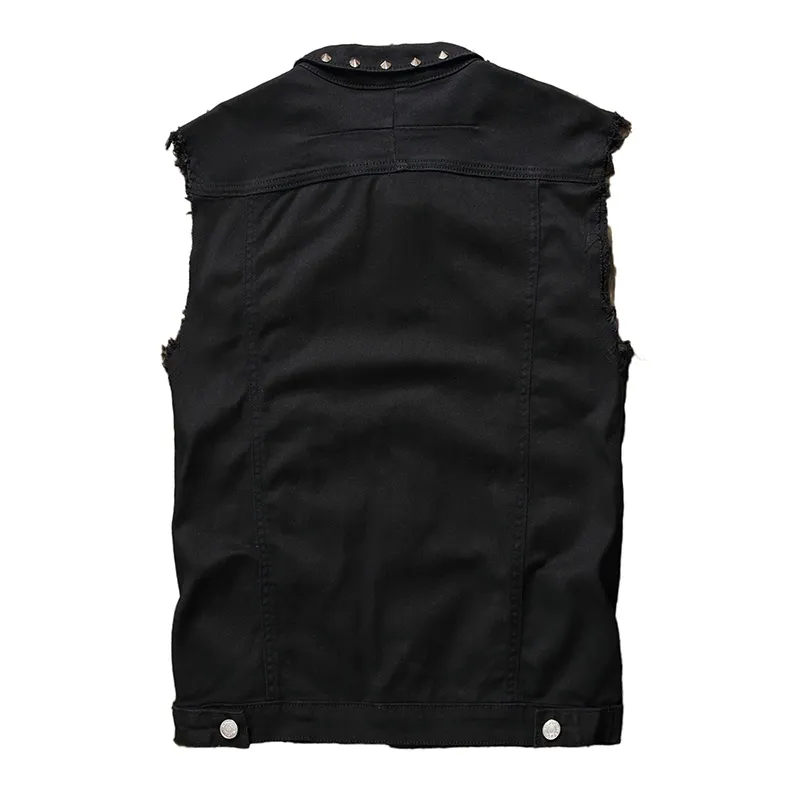Denim Punk Vest - Image 2
