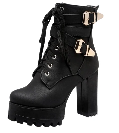 Double Buckle Ankle Boots - Image 7