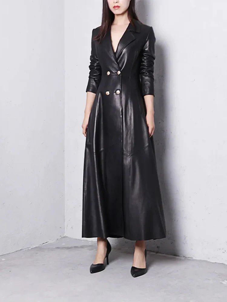 Faux Leather Coat - Image 3