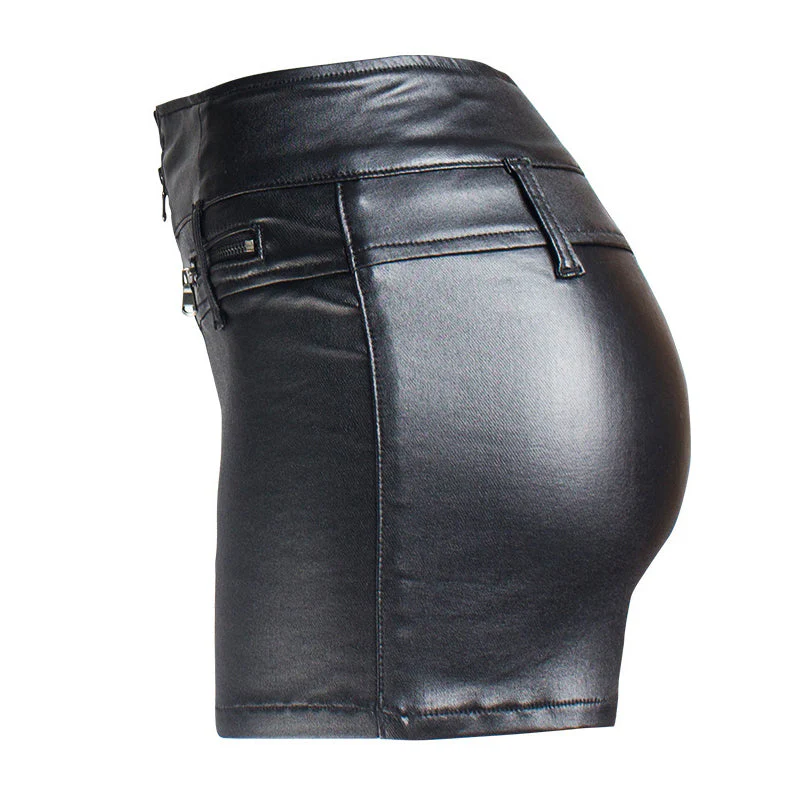 Faux Leather Shorts - Image 2