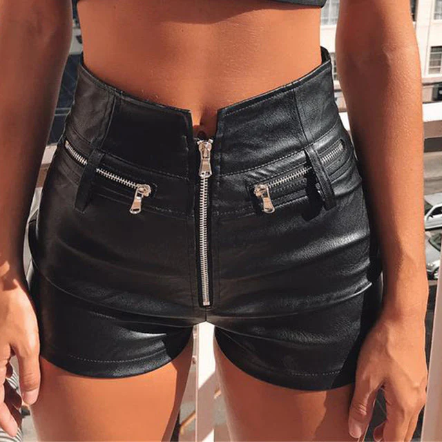 Faux Leather Shorts - Image 4