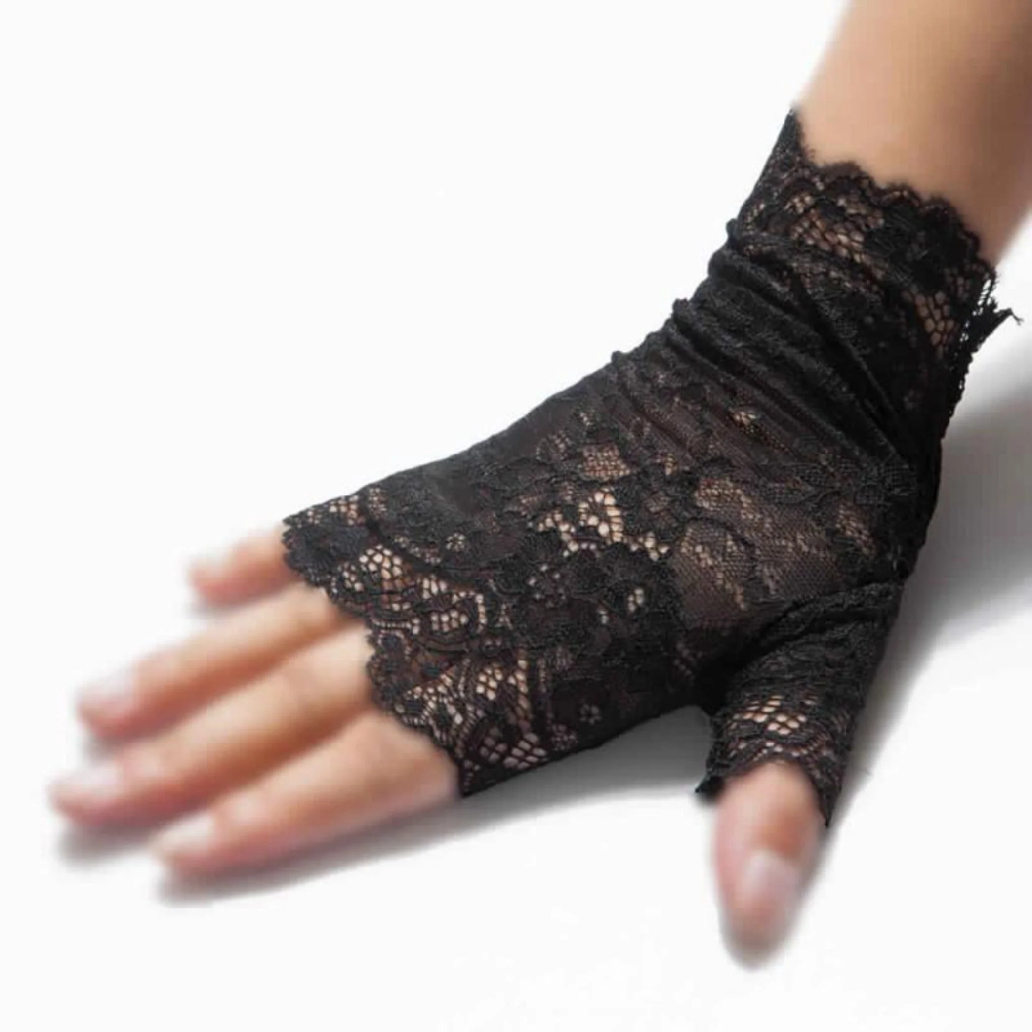 Lace Gothic Gloves - Image 3