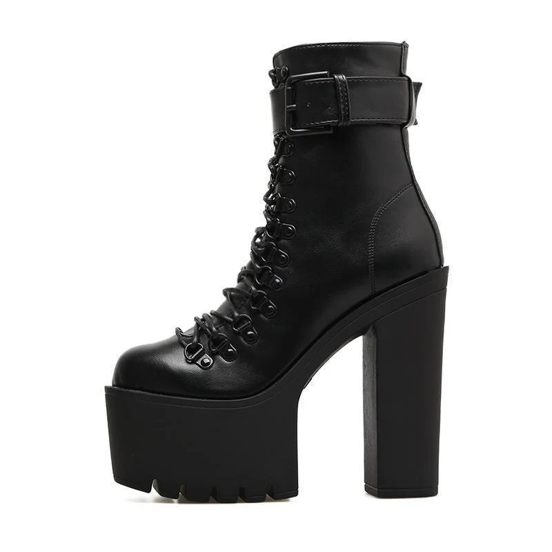Gothic Ankle Boots - Image 2