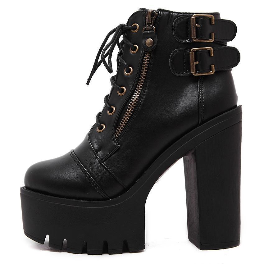 Gothic Ankle Boots - Image 2