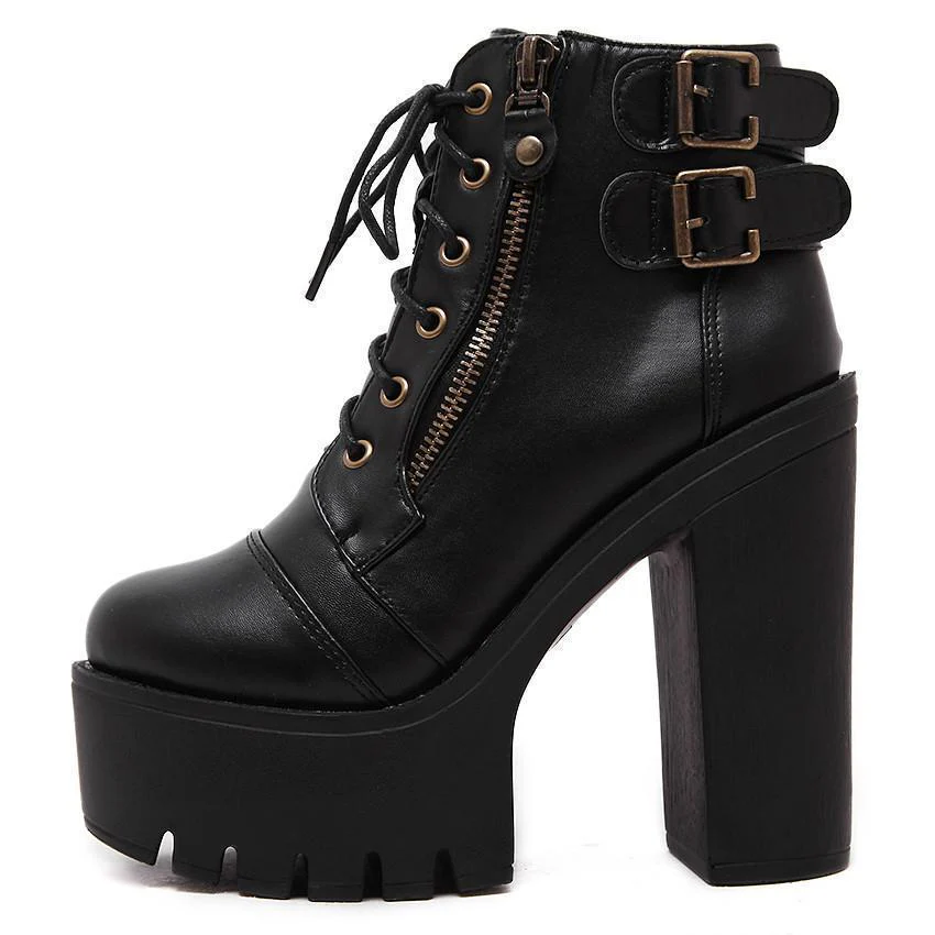 Gothic Ankle Boots - Image 3