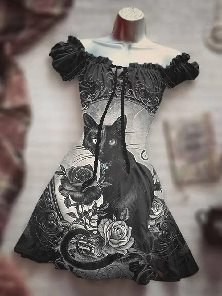 Gothic Boho Dress - Image 2