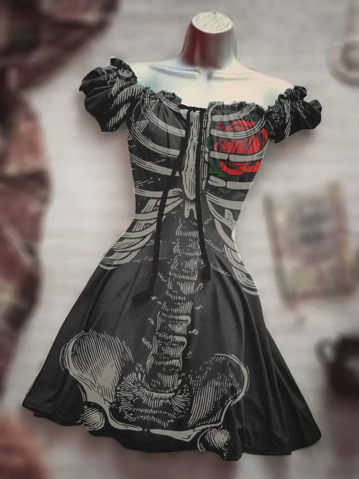 Gothic Boho Dress - Image 3