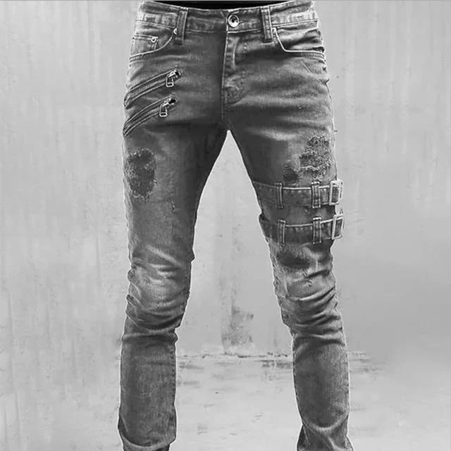 Gothic Buckle Jeans - Image 3