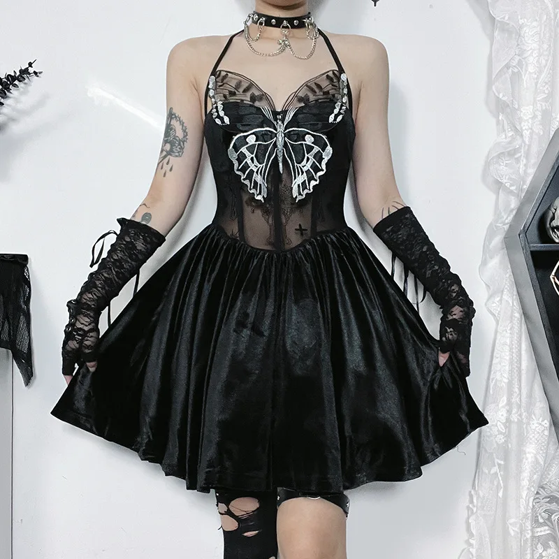 Gothic Butterfly Dress - Image 2
