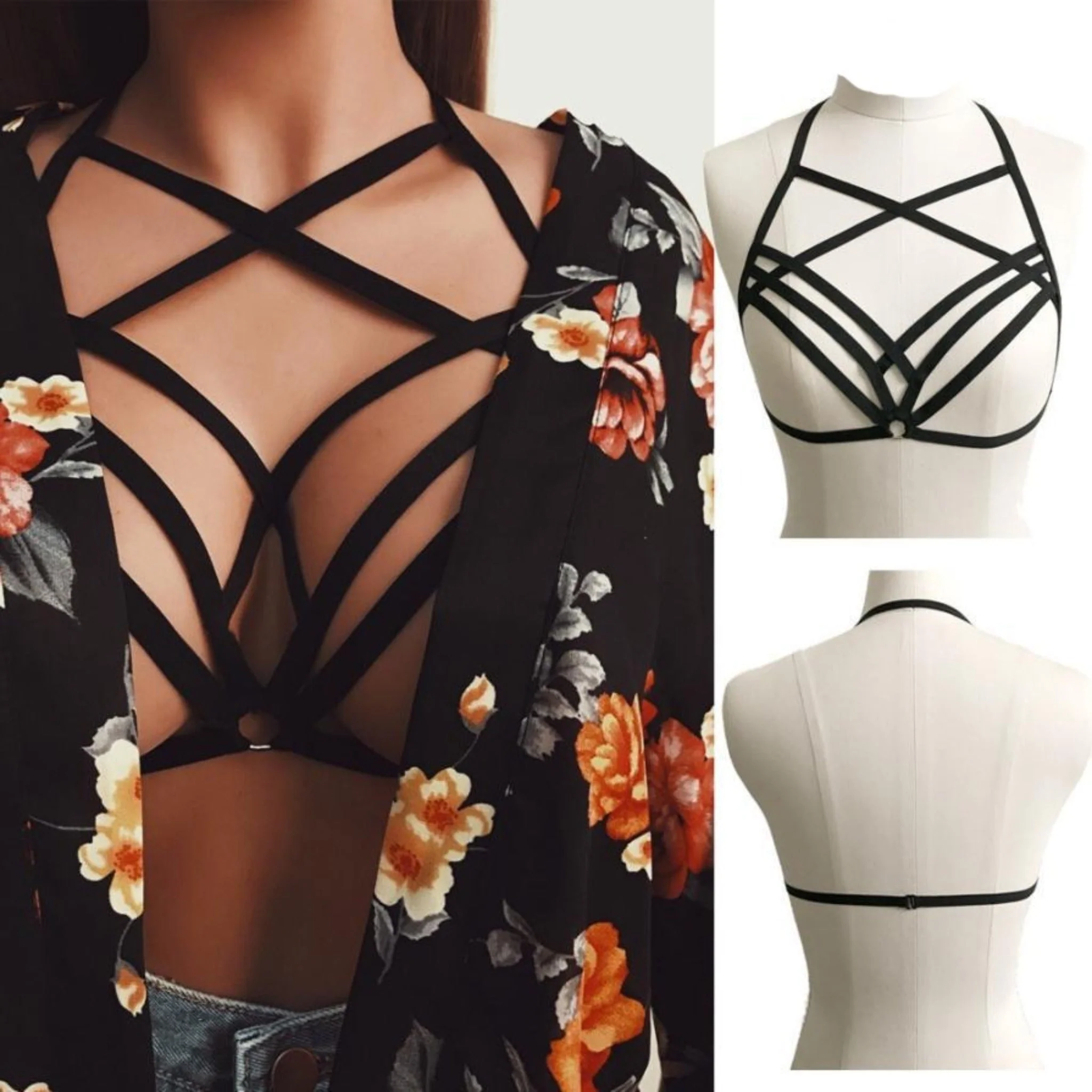 Cross Cage Harness Bra - Image 3