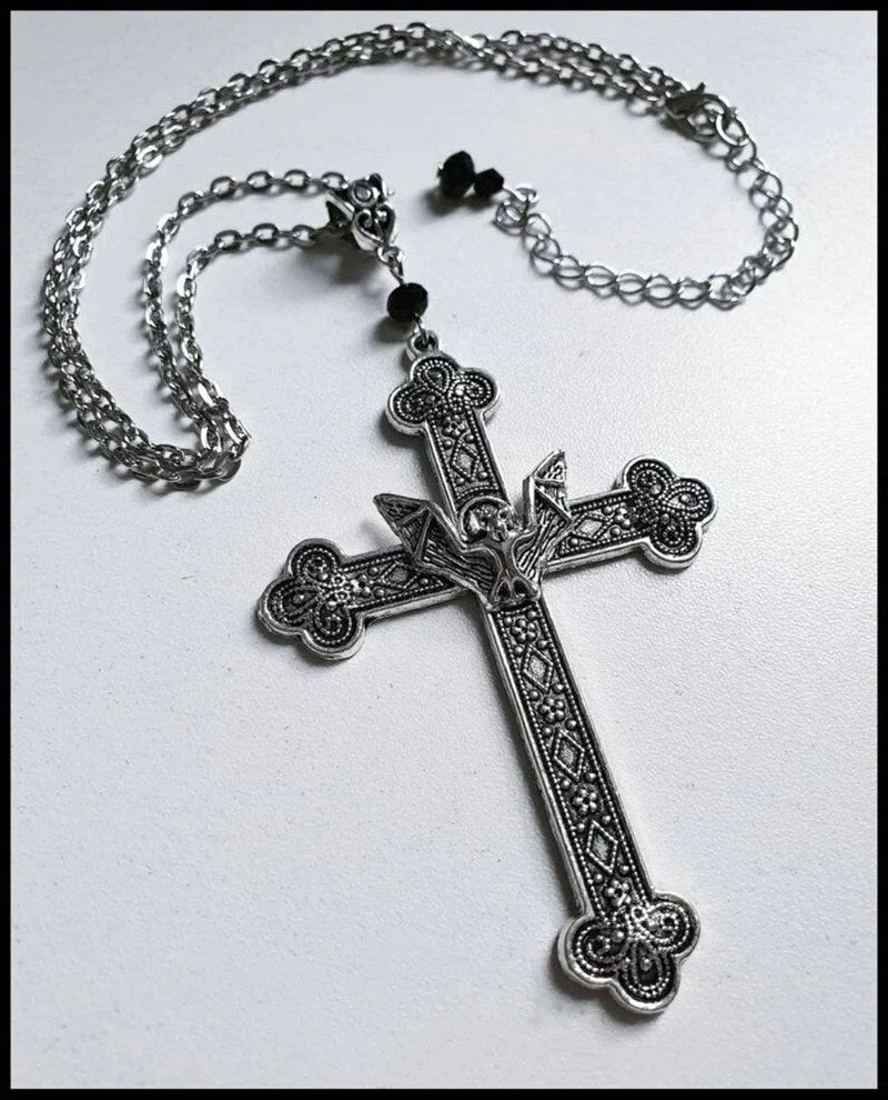 Gothic Cross Necklace - Image 2
