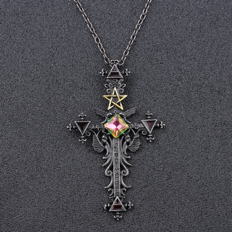 Gothic Cross Necklace - Image 2