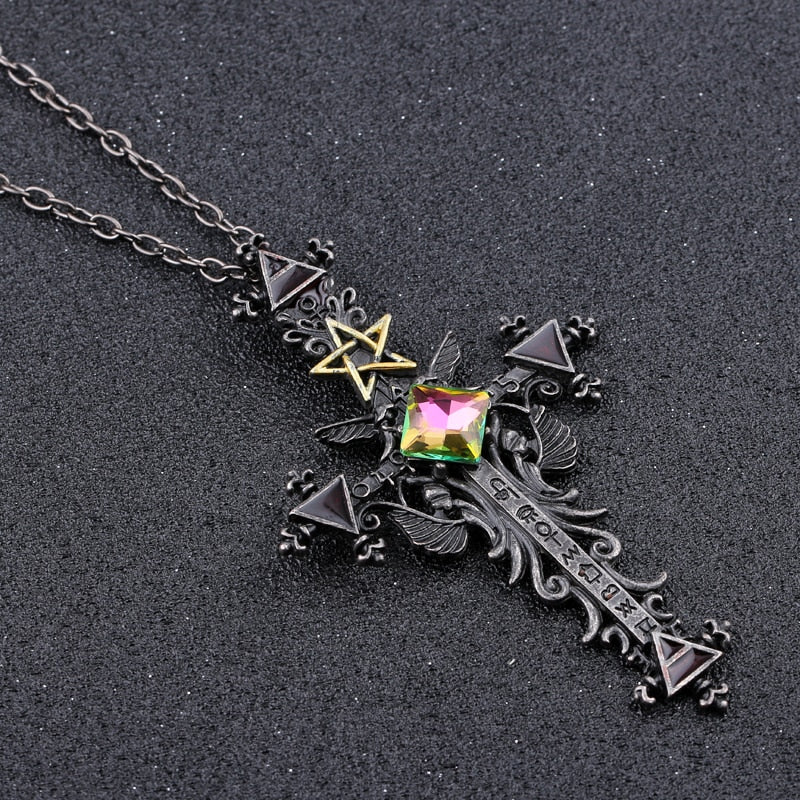 Gothic Cross Necklace - Image 3