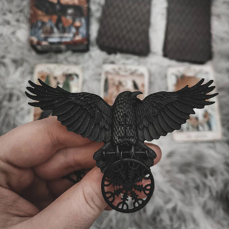 Gothic Crow Hair Clip - Image 3