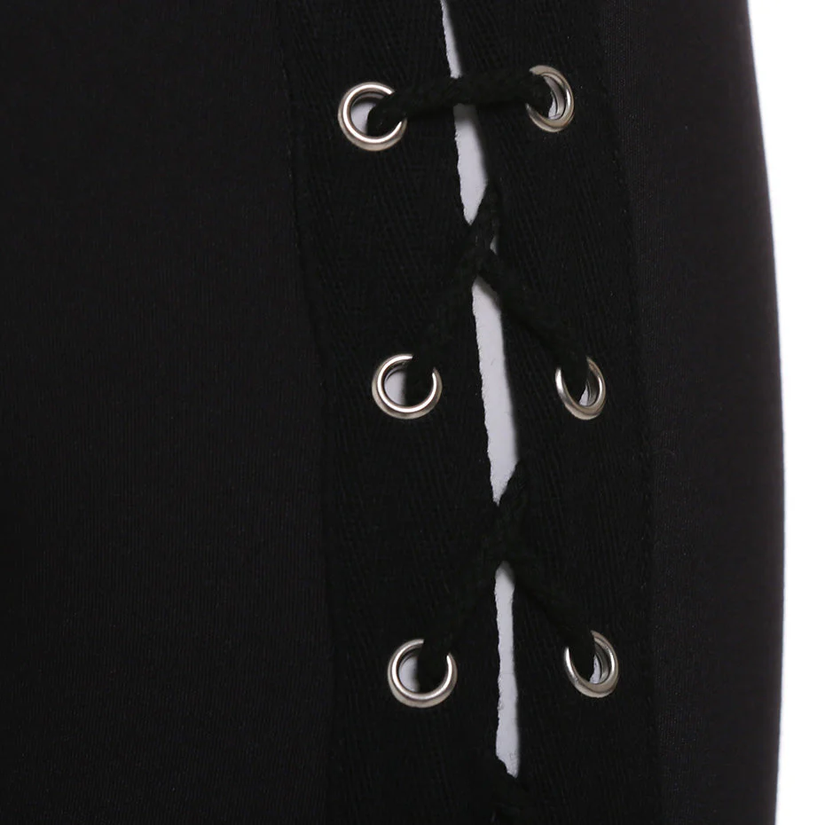 Gothic Laced Corset Leggings - Image 7