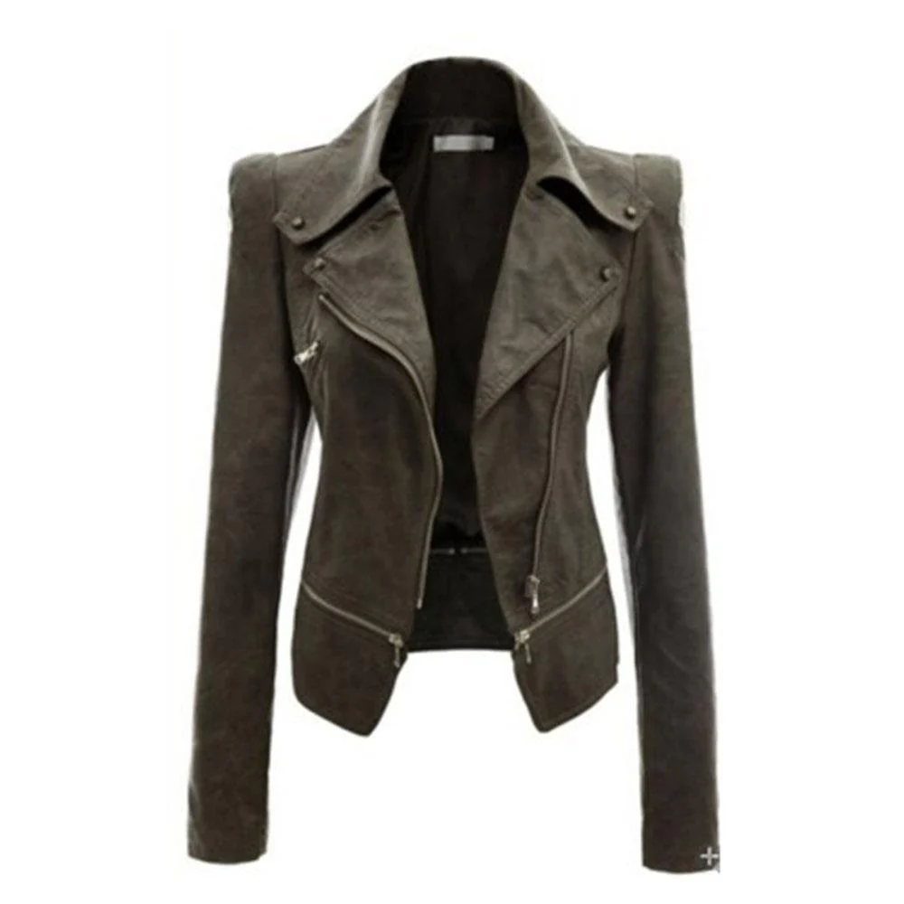 Gothic Leather Jacket - Image 2