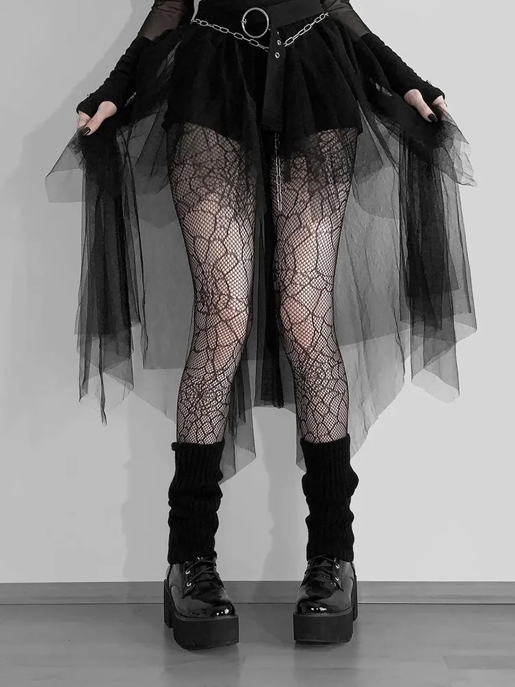 Gothic Mesh Skirt - Image 3